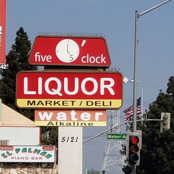 5 O'clock Liquor - a street corner - Beer, Wine & Spirits Near Me - Bell, California