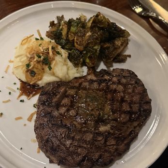 The Lime Lite - Steak with mashed potatoes and brussel sprouts - New American Near Me - Fresno, California The Lime Lite - Steak with mashed potatoes and brussel sprouts - New American Near Me - Fresno, California
