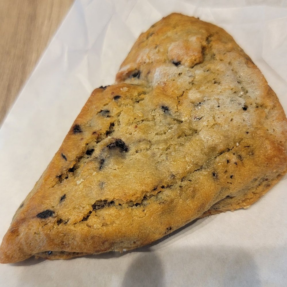 Cuppi Coffee - Blueberry Scone (3.5/5) - Coffee & Tea Near Me - Dumfries, Virginia Cuppi Coffee - Blueberry Scone (3.5/5) - Coffee & Tea Near Me - Dumfries, Virginia