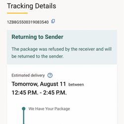 Ohdela - Proof that I refused the delivery