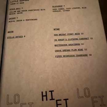 Dante's HiFi - Menu - Lounges Near Me - Miami, Florida Dante's HiFi - Menu - Lounges Near Me - Miami, Florida