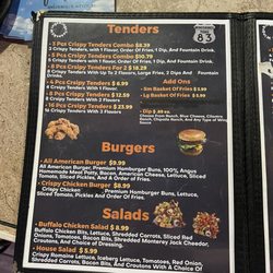 Wings Rings Texas 83 - The menu for anyone looking for it