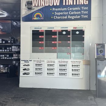Rainbow Window Tint - Pricing as of 8/29/26 - Car Stereo Installation Near Me - Gardena, California Rainbow Window Tint - Pricing as of 8/29/26 - Car Stereo Installation Near Me - Gardena, California