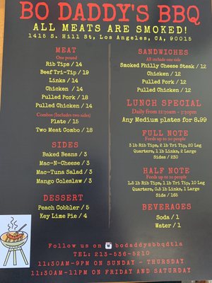 Menu photo 8 Bo Daddy’s BBQ Los Angeles, CA Menu photo 8 Bo Daddy’s BBQ Los Angeles, CA