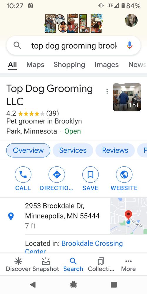 TOP DOG GROOMING, LLC Updated August 2024 2953 Brookdale Dr