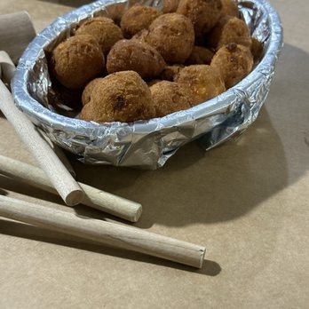 Captain Pell's Fairfax Crabhouse - Jumbo Hush Puppies - Seafood Near Me - Fairfax, Virginia