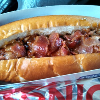 Sonic Drive-In - Cheesy Bacon Pretzel Dog - Burgers Near Me - Lexington, Kentucky