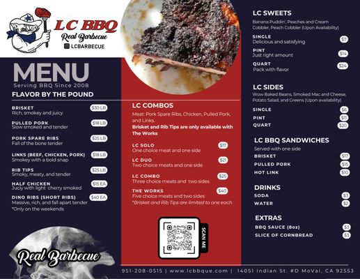 Menu photo 1 LC BBQ Moreno Valley, CA