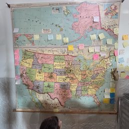 Map to mark where you're from