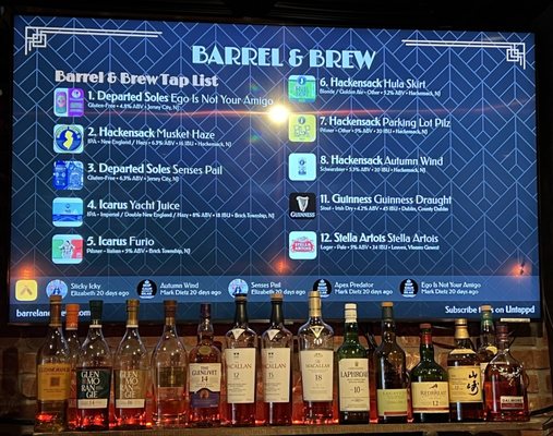 Menu photo 1 Barrel & Brew Craft Bar + Kitchen New Milford, NJ Menu photo 1 Barrel & Brew Craft Bar + Kitchen New Milford, NJ