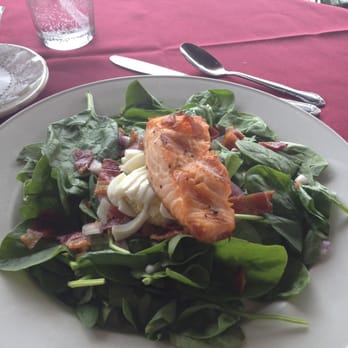 Grille Riverview - Salad of the day with grilled salmon. - Seafood Near Me - New Smyrna Beach, Florida Grille Riverview - Salad of the day with grilled salmon. - Seafood Near Me - New Smyrna Beach, Florida