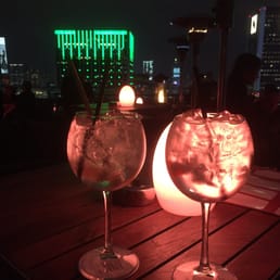 Gin cocktails on a rooftop Gin cocktails on a rooftop