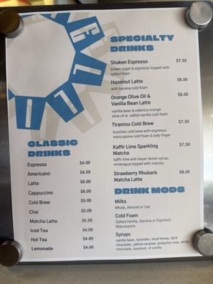 Menu photo 1 Satellite Coffee Bar Phoenix, AZ