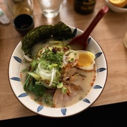 Miyako Japanese Restaurant - Spicy Ramen. I didn't get a picture of my jalapeño roll with rice paper