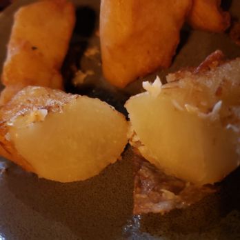 Eureka! - Smashed potatoes that came with fish & chips - Burgers Near Me - Claremont, California Eureka! - Smashed potatoes that came with fish & chips - Burgers Near Me - Claremont, California