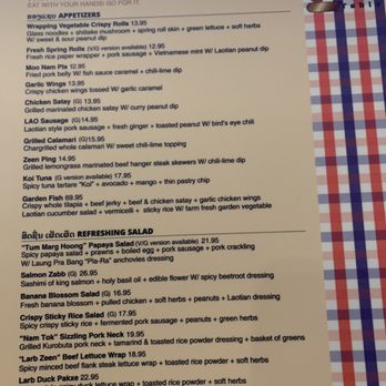 LaoTable - Menu - Laotian Near Me - San Francisco, California