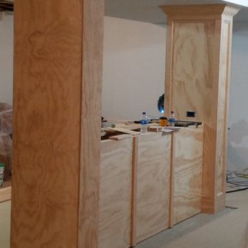 Desatnik Decorating - This is once we covered support post framing and bar construction. - Painters Near Me Desatnik Decorating - This is once we covered support post framing and bar construction. - Painters Near Me