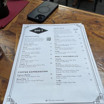 600 T - Cocktail Bars Near Me - Washington, DC, District of Columbia