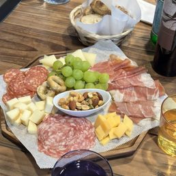 Charcuterie Board with toasted bread. Charcuterie Board with toasted bread.