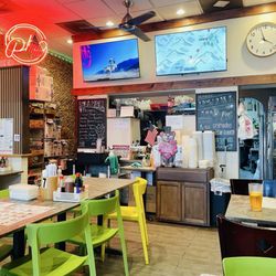 Colorful interior.