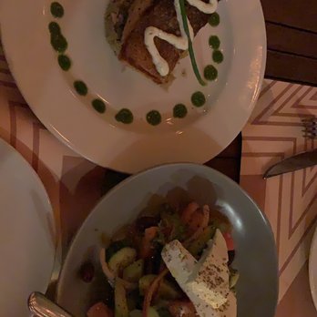 Pera Soho - MEDITERRANEAN VILLAGE SALAD & CRAB CAKE LEVANTINE - Mediterranean Near Me - New York, New York Pera Soho - MEDITERRANEAN VILLAGE SALAD & CRAB CAKE LEVANTINE - Mediterranean Near Me - New York, New York