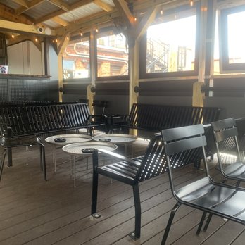 The Crow's Nest - Covered patio lounge area. - Breakfast & Brunch Near Me - Maplewood, Missouri The Crow's Nest - Covered patio lounge area. - Breakfast & Brunch Near Me - Maplewood, Missouri