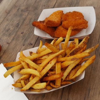 Greenwood Park - Chicken fingers and fries cost $12 and change - Beer Gardens Near Me - Brooklyn, New York