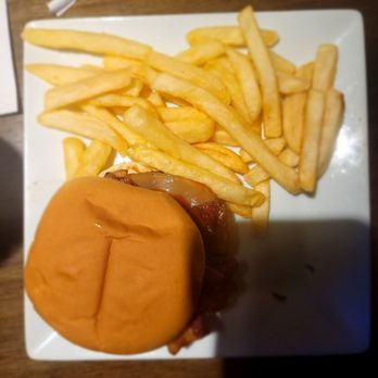 Dave & Buster's Buffalo - Walden Galleria - Kids burger and fries with bacon - Sports Bars Near Me - Buffalo, New York Dave & Buster's Buffalo - Walden Galleria - Kids burger and fries with bacon - Sports Bars Near Me - Buffalo, New York