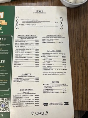 Menu photo 4 Uncle Loui's Cafe Duluth, MN