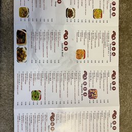 Extensive menu. Extensive menu.
