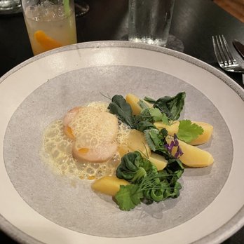 EsterEv - Turmeric coconut curry, tats, herbs macadamia, cod - New American Near Me - Milwaukee, Wisconsin