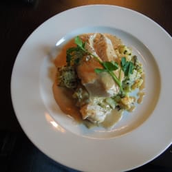 La Piazza - Hake with white wine sauce and herb mash