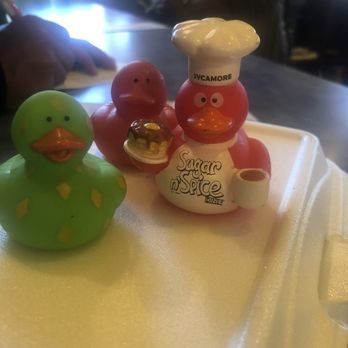 Sugar n' Spice - Our ducks we were given for dining in - Breakfast & Brunch Near Me - Cincinnati, Ohio Sugar n' Spice - Our ducks we were given for dining in - Breakfast & Brunch Near Me - Cincinnati, Ohio