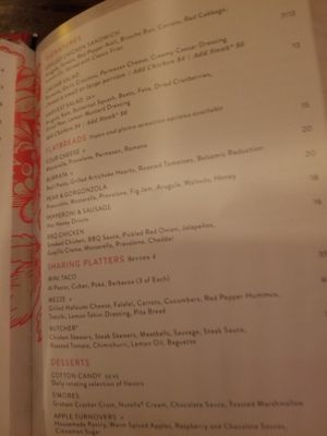 Menu photo 1 Flight Club Philadelphia, PA Menu photo 1 Flight Club Philadelphia, PA