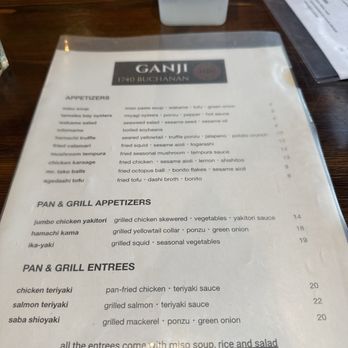 Ganji - menu - Japanese Near Me - San Francisco, California Ganji - menu - Japanese Near Me - San Francisco, California