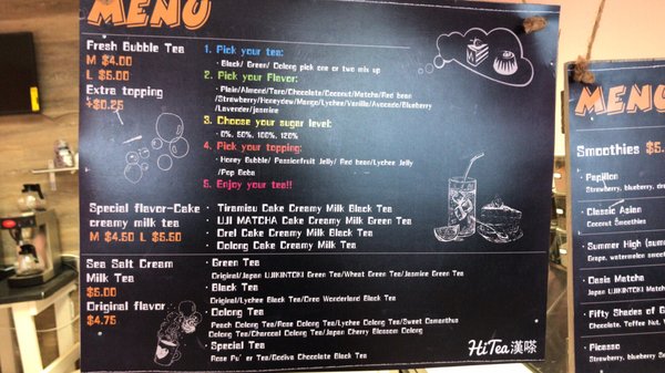 Menu photo 7 HiTea Lawrence, KS