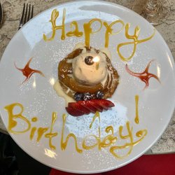 Amaya - If you go on your birthday, you will get a free dessert.  This was an Apple Tart with maple and walnut ice cream. Delicious!