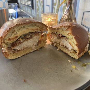 Bridget Foy's - Buttermilk Chicken Sandwich - inside! - Salad Near Me - Philadelphia, Pennsylvania