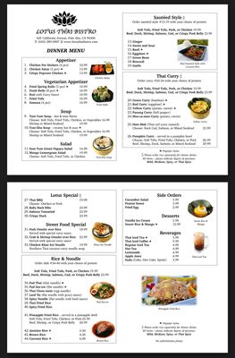 Menu photo 4 Lotus Thai Bistro Palo Alto, CA Menu photo 4 Lotus Thai Bistro Palo Alto, CA