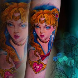 Tri City Ink - Sailor Moon in colour