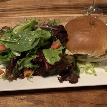 Mercy Tavern - Mercy Burger with a side salad - Comfort Food Near Me - Salem, Massachusetts