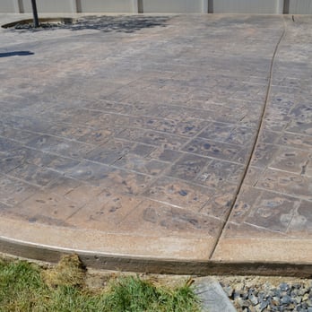 Lenz Custom Concrete - excess antiquing release, sealant failure, uneven color - General Contractors Near Me - Caldwell, Idaho
