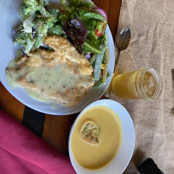 Kai-Kai Farm - Lunch of Butternut Squash soup, chicken and salads. - Farmers Market Near Me - Indiantown, Florida Kai-Kai Farm - Lunch of Butternut Squash soup, chicken and salads. - Farmers Market Near Me - Indiantown, Florida