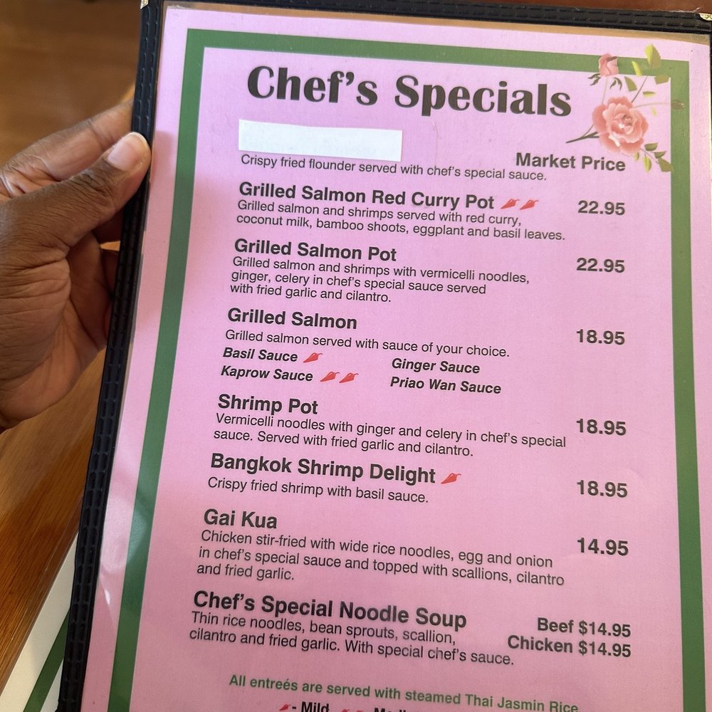 Menu - Chef's Specials Menu - Chef's Specials