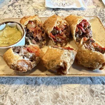 Bistro 120 - Cheese steak rolls - New American Near Me - Oakdale, California Bistro 120 - Cheese steak rolls - New American Near Me - Oakdale, California
