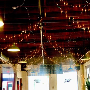 Salvage BBQ - Really cute fairy lights along ceiling - Barbeque Near Me - Portland, Maine Salvage BBQ - Really cute fairy lights along ceiling - Barbeque Near Me - Portland, Maine