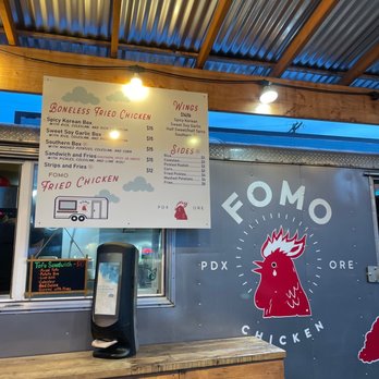 FOMO Chicken - a food truck with a menu on the side - Food Trucks Near Me - Portland, Oregon FOMO Chicken - a food truck with a menu on the side - Food Trucks Near Me - Portland, Oregon