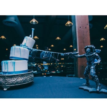 Modern Mayhem Sweets - Mr. Freeze cake for our Batman themed wedding! Thank you Michael for making our vision come to life! And it was delicious! - Desserts Near Me