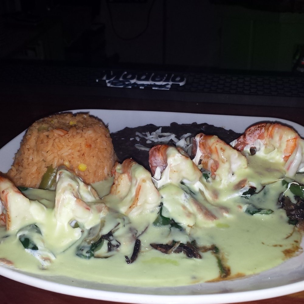 Maya Café & Cantina - This is the dish I always order shrimp with spinach and melted cheese and black beans and rice.Delicious!!! - Mexican Near Me - Fishkill, New York Maya Café & Cantina - This is the dish I always order shrimp with spinach and melted cheese and black beans and rice.Delicious!!! - Mexican Near Me - Fishkill, New York