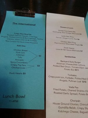 Menu photo 7 The International Bar Philadelphia, PA